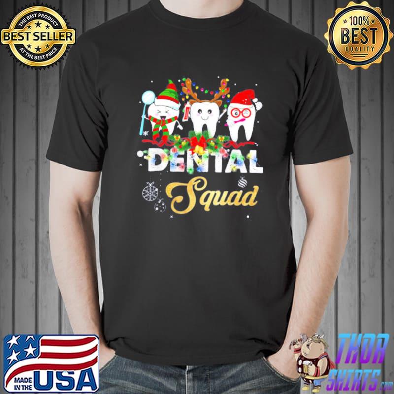 Dentist hygienist christmas dental squad classic shirt