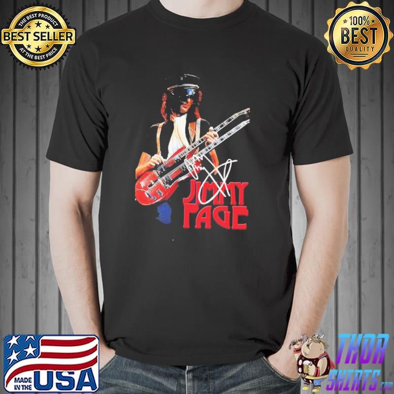 Design 80s vintage jimmy page led Zeppelin classic shirt