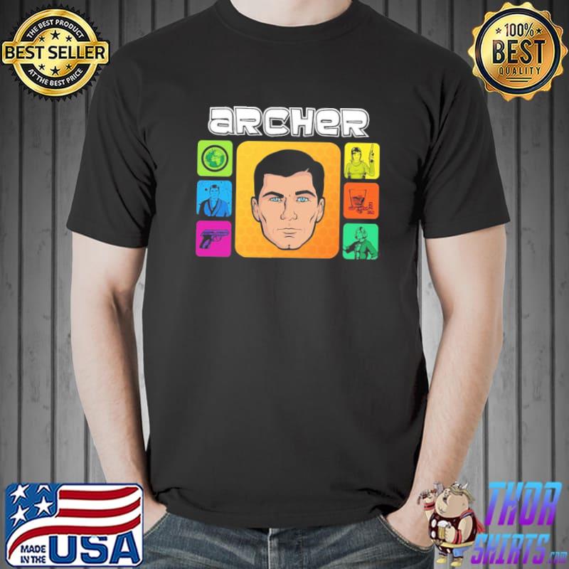 Design archer sitcom sterling archer cartoon art classic shirt