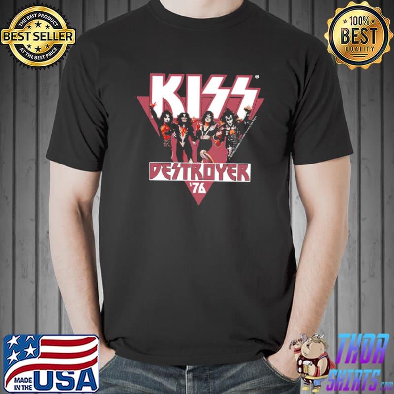 Destroyer kiss band concert rock and roll '76 vintage shirt