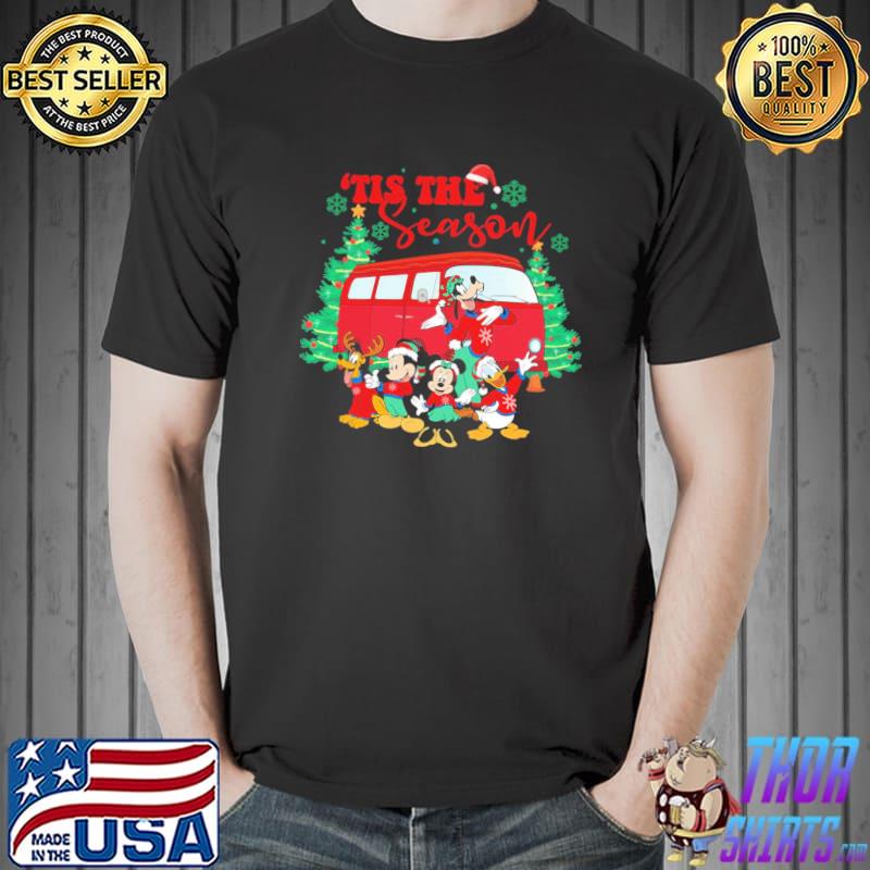 Disney the red christmas truck til the season mickey classic shirt