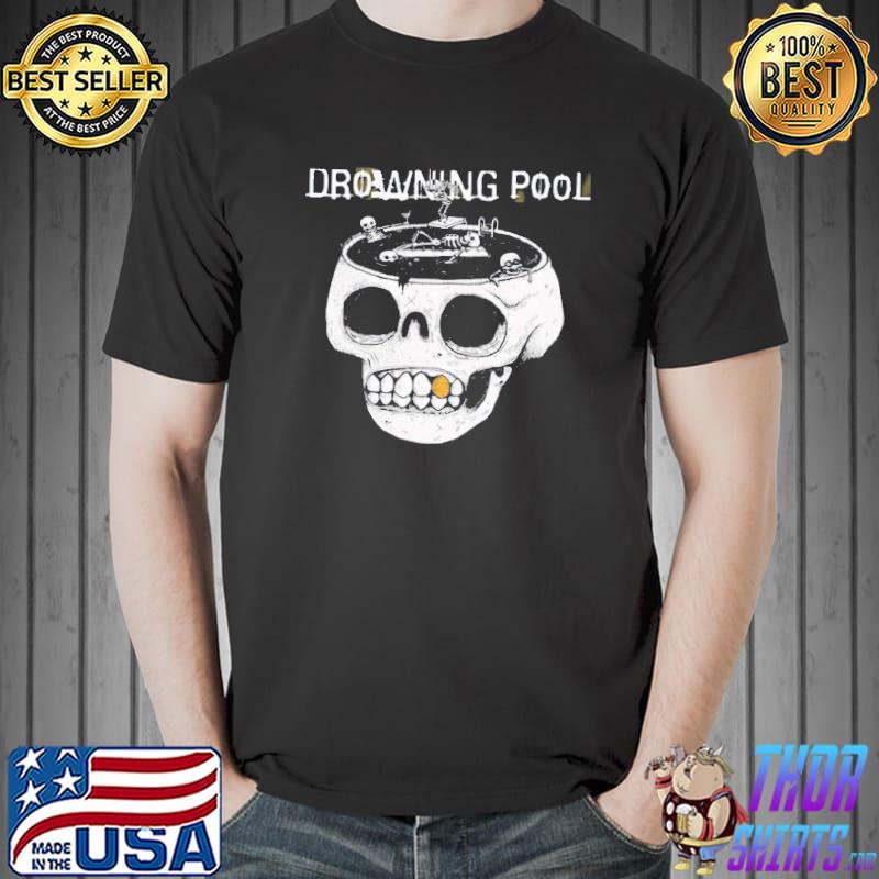 Drowning pool design album rock skull classic shirt