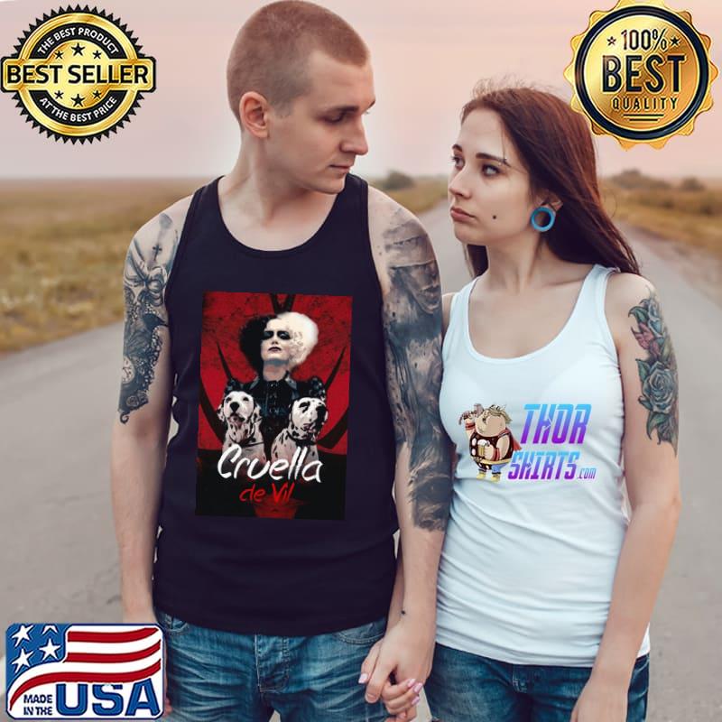 Duo dog cruella emma stone graphic s Tank Top