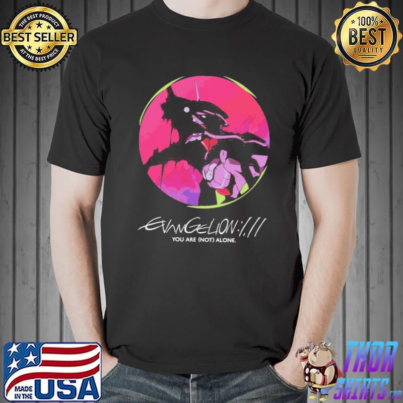 Eva 01 evangelion poster you are not alone shirt