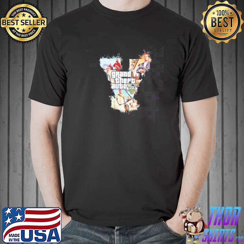 Fanart grand theft game the v pversion grand theft auto gta shirt