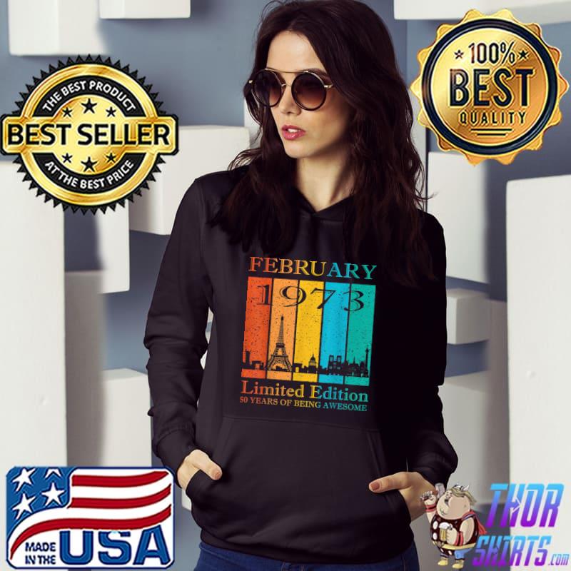 February 1983 Limited Edition 40 Years Of Being Awesome Vintage T-Shirt Hoodie