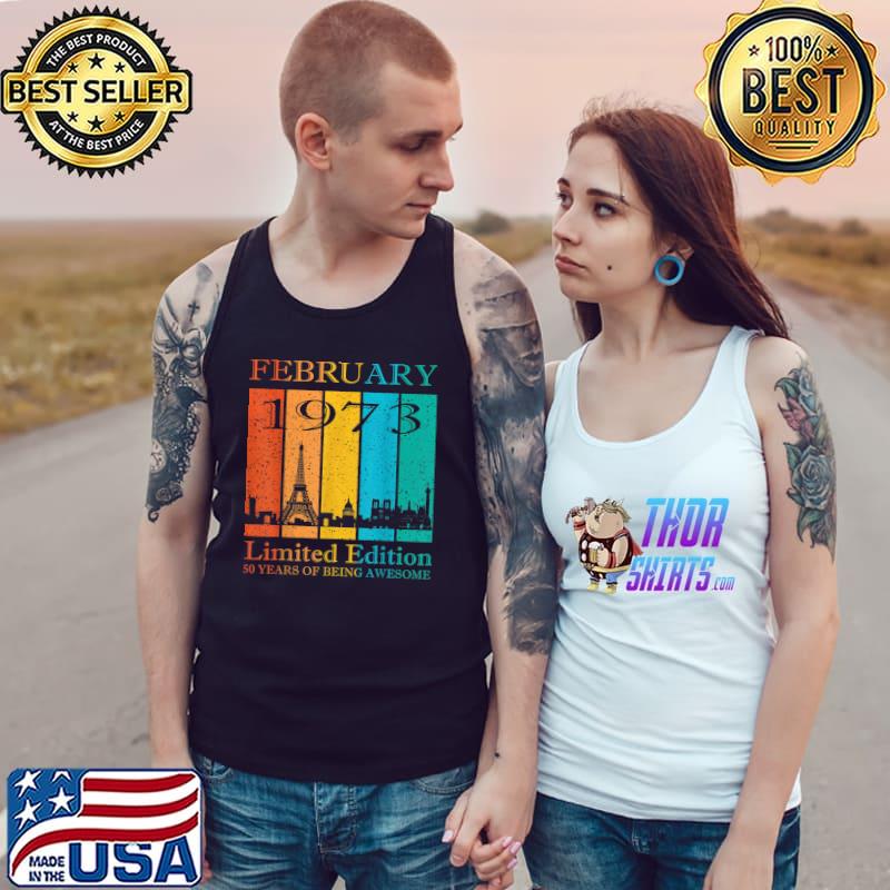 February 1983 Limited Edition 40 Years Of Being Awesome Vintage T-Shirt Tank Top