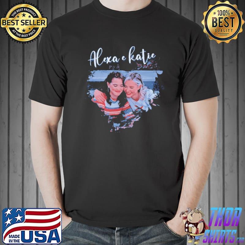 Geometric heart design alexa and katie shirt