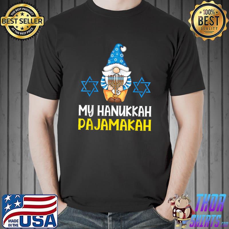 Gnomes Hanukkah Pajamas My Pajamakah Shirt Chanukah T-Shirt