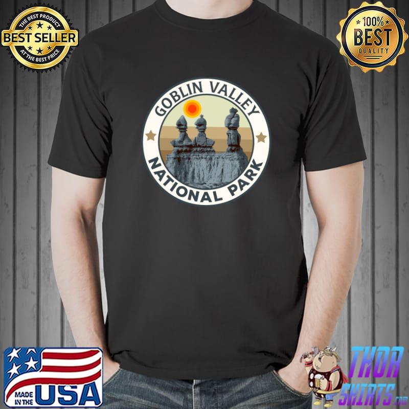 Goblin Valley National Park Sunset Satrs Vintage T-Shirt