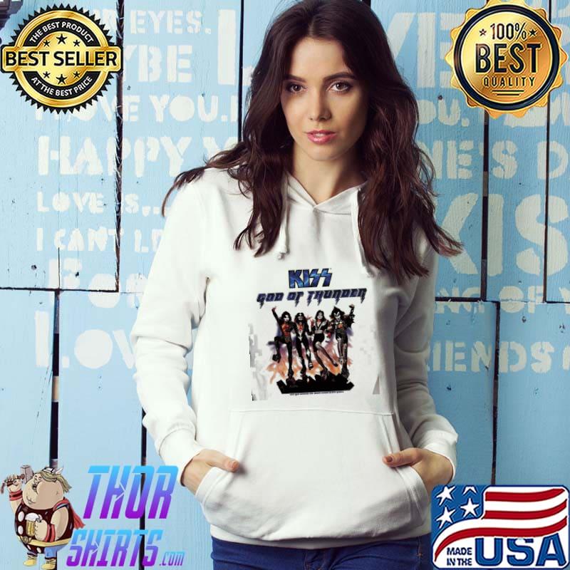 God of thunder kiss rock band destroyer rock music graphic s Hoodie