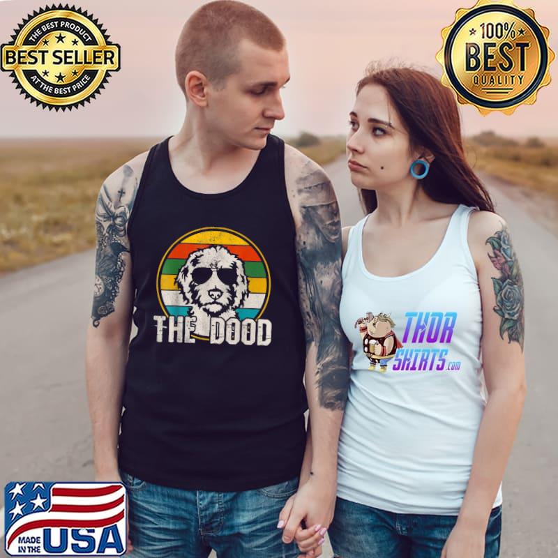 Goldendoodle With Sunglasses The Dood Vintage Dog Shirt T-Shirt Tank Top