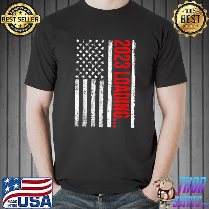 Happy New Year NYE Party New Years Eve American Flag T-Shirt