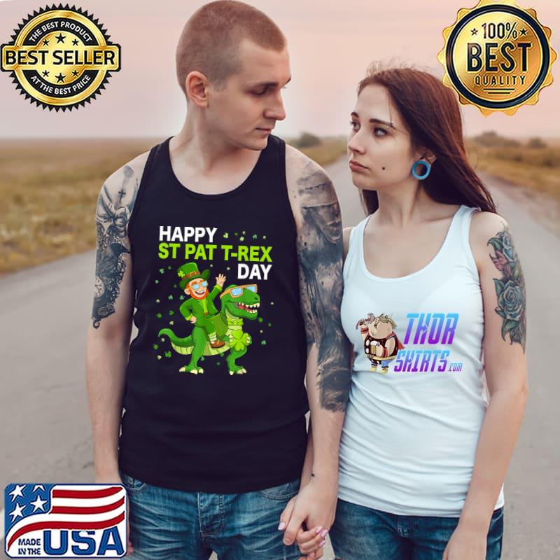 Happy St Pat Trex Day Dino St Patricks Day Toddler T-Shirt Tank Top
