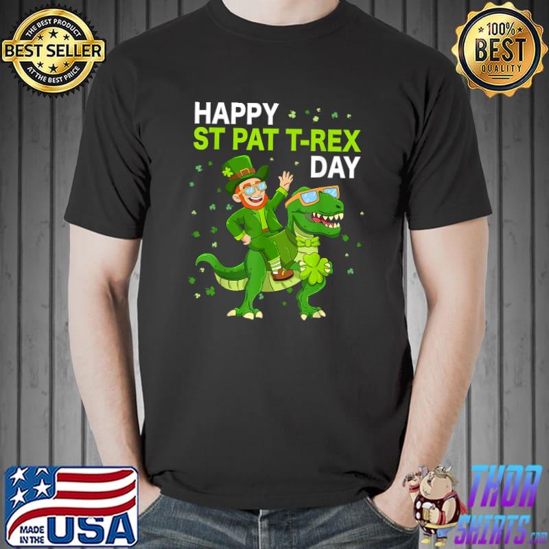 Happy St Pat Trex Day Dino St Patricks Day Toddler T-Shirt