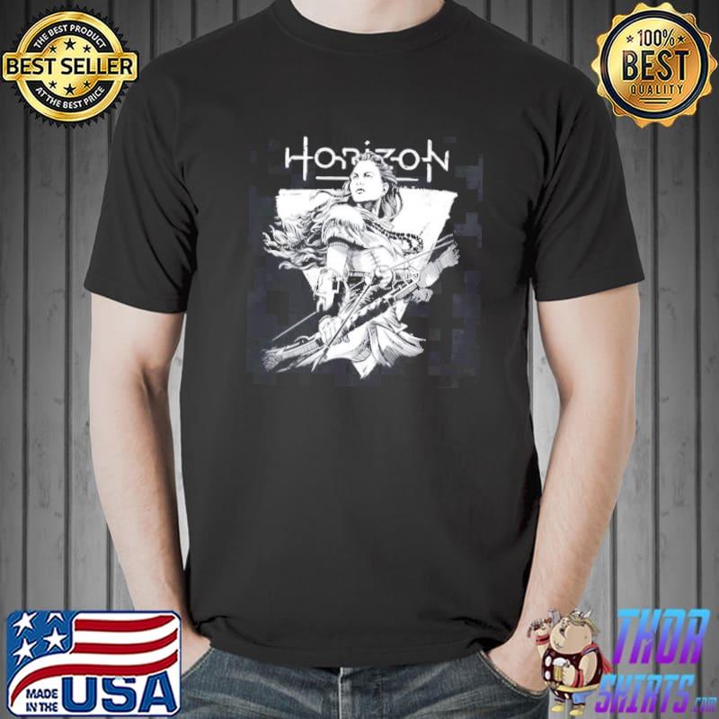 Horizon warrior white design shirt