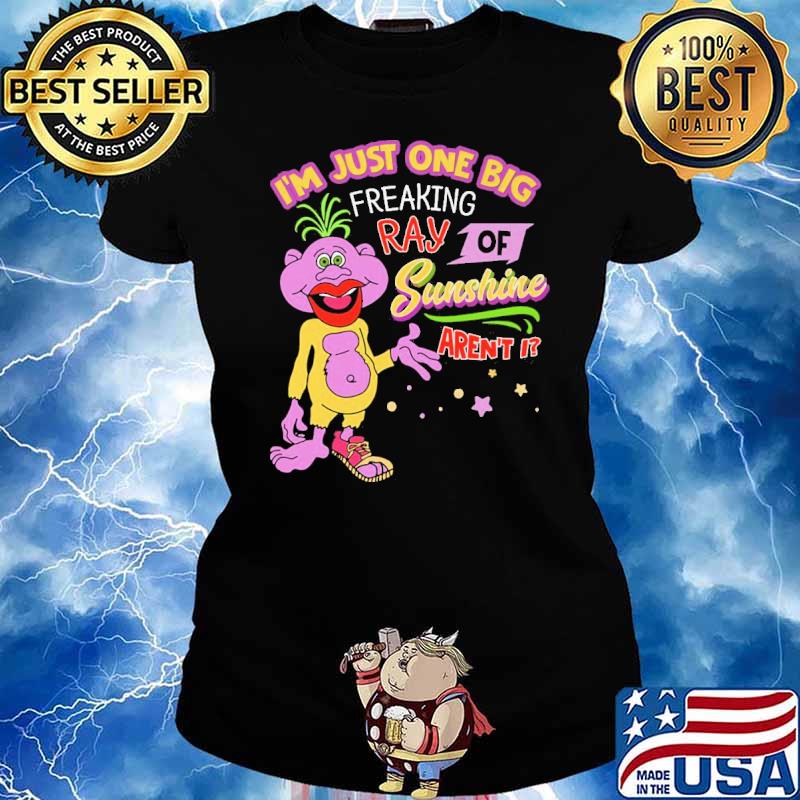 I'm Just One Big Freaking Ray Of Sunshine Aren't I Peanut Shirt Ladies tee
