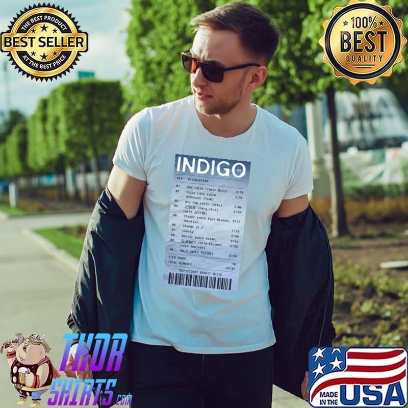 Indigo rm 1st album tracklist receipt bts namjoon classic shirt