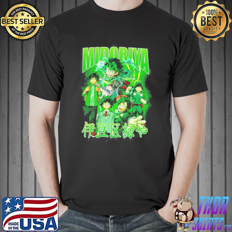 Izuku midoriya deku my hero academia anime bakugou bnha manga buko no hero shirt