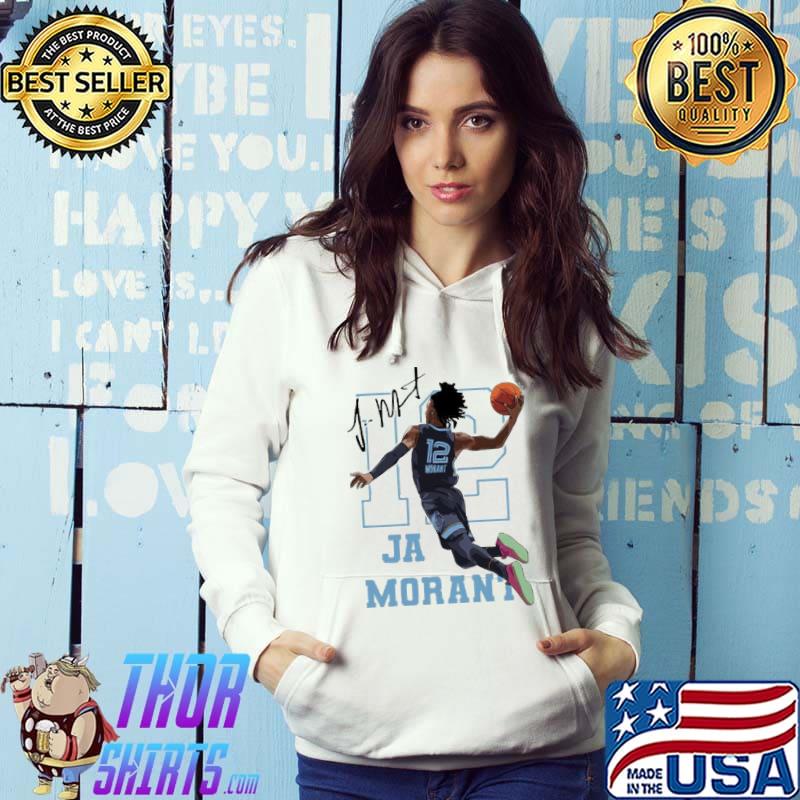 Ja morant memphis grizzlies number 12 basketball sport s Hoodie