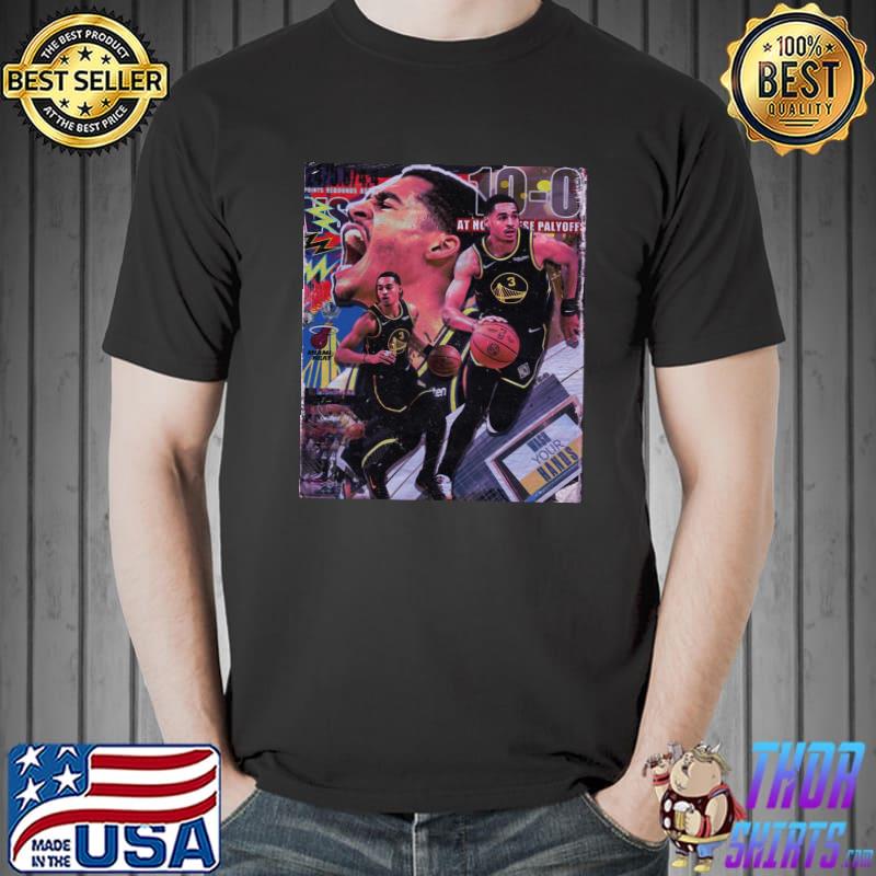 Jordan poole graphic basketball golden state warriors shirt