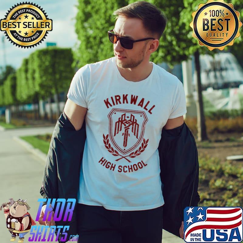 Kirkwall high school dragon age 2 high school style crest classic shirt