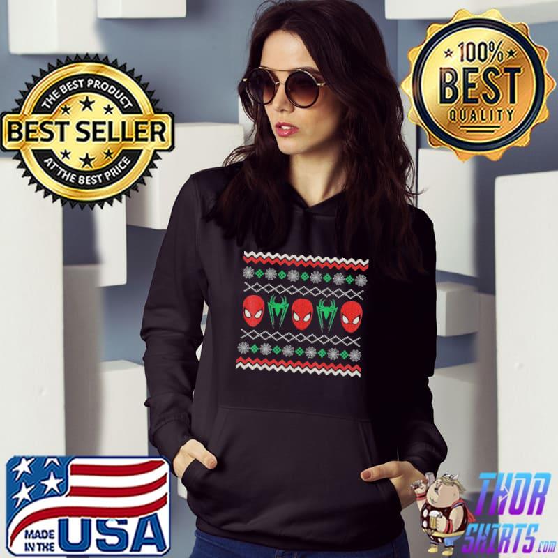 Mask spider man ugly christmas s Hoodie