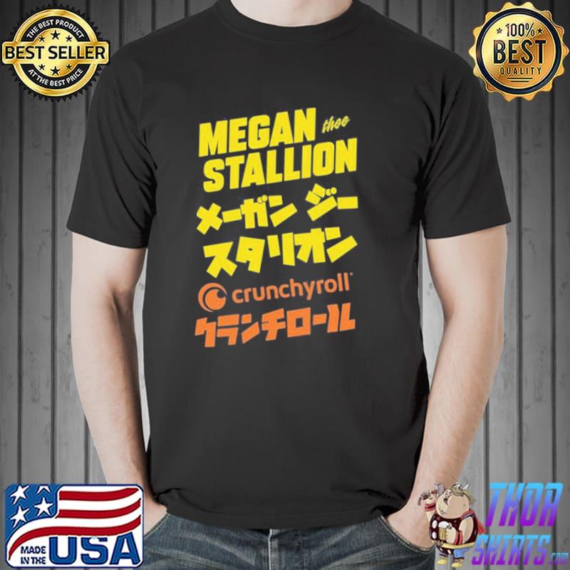 Megan thee stallion crunchyroll merch cr loves megan thee stallion shirt