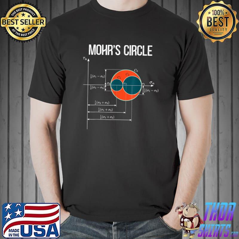 Mohr's Circle State Of Stress Mechanical Engineering T-Shirt