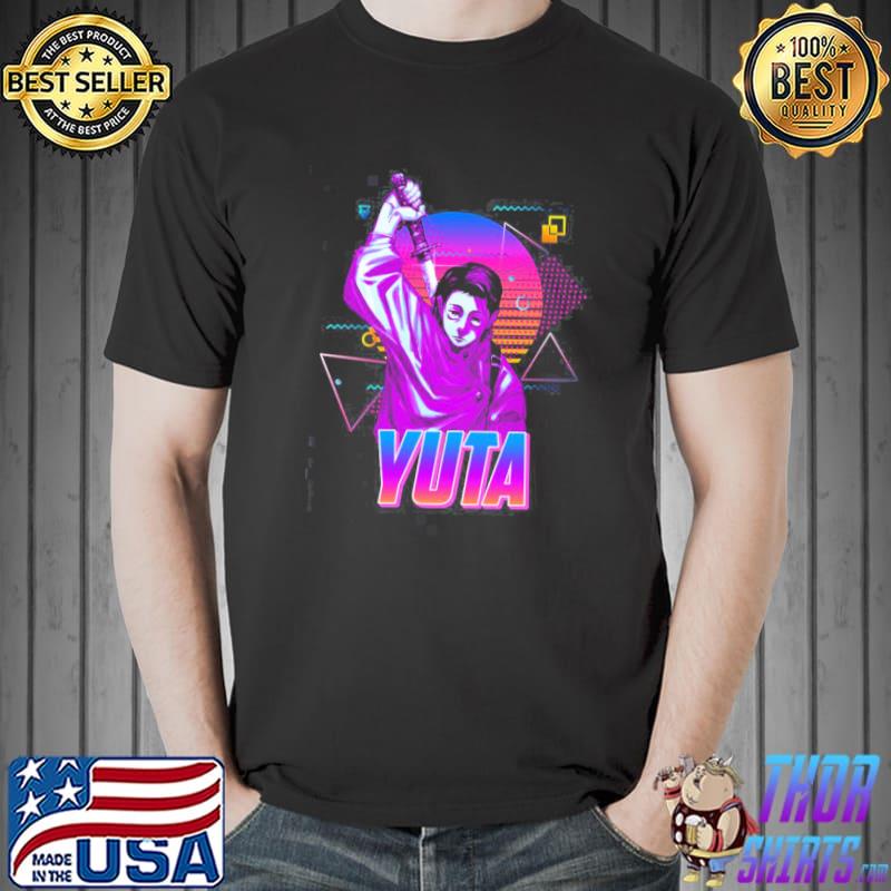 Neon retro art yuta okkotsu jujutsu kaisen manga shirt