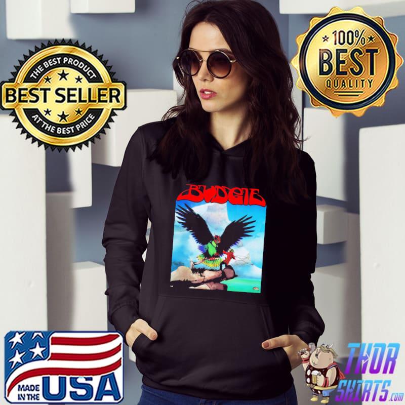 Never turn your back on a friend album cover budgie band classic s Hoodie