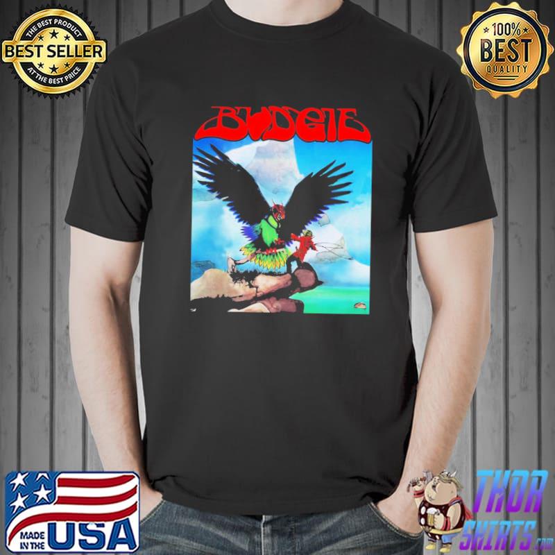 Never turn your back on a friend album cover budgie band classic shirt