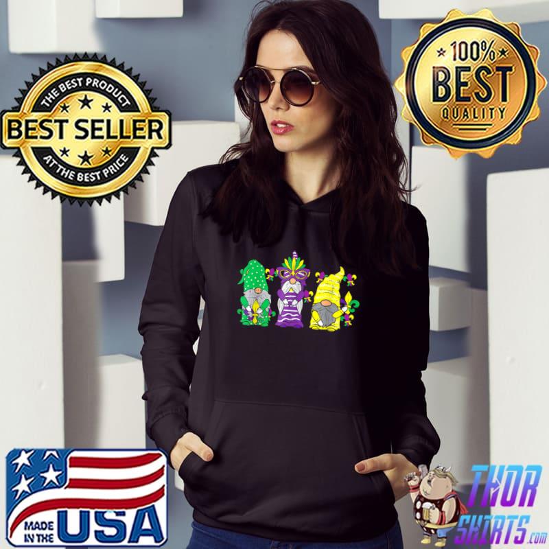 Nordic Gnomes Mardi Gras Mask New Orleans Tomte T-Shirt Hoodie