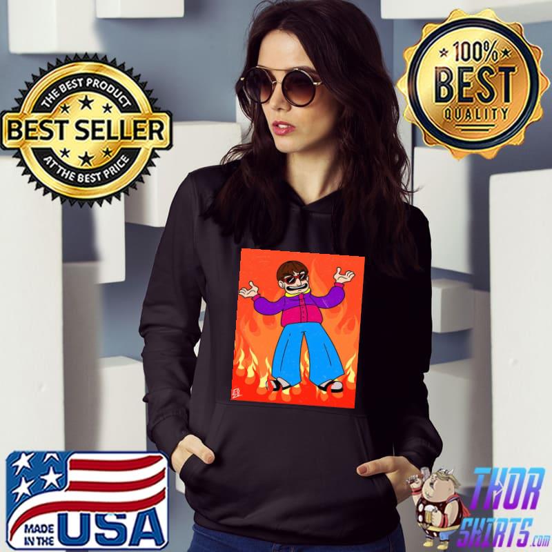 Oliver tree in flames s Hoodie