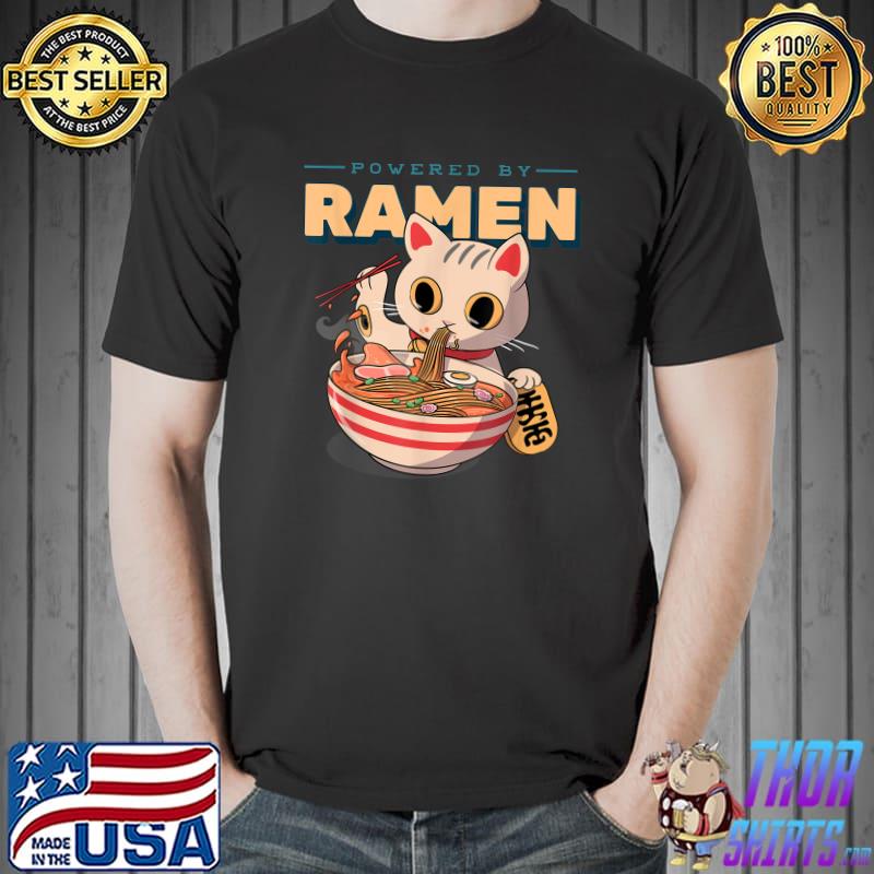 cat ramen bowl shirt