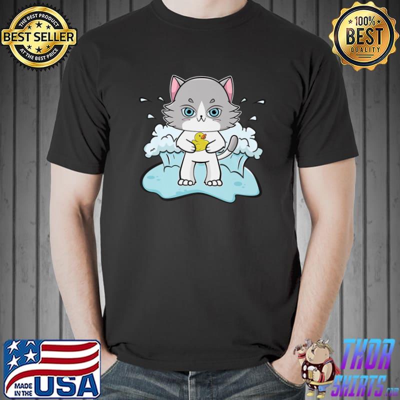 Ragdoll Cat Anime Feline Duck Toy Water T-Shirt