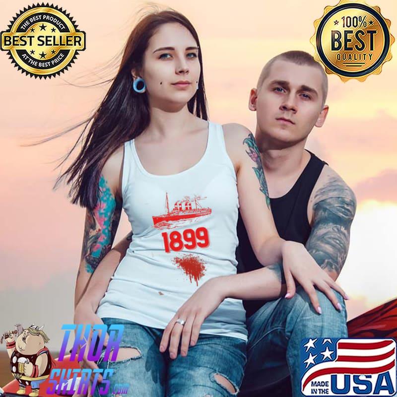Red design 1899 kerberos steam ship s Tank Top