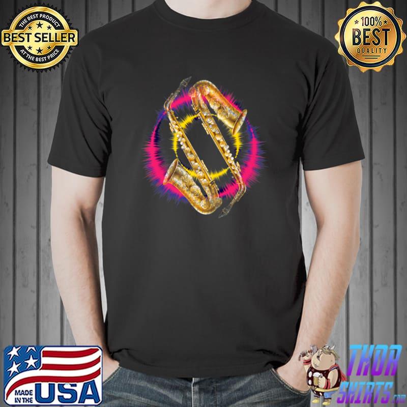 Saxophone Player Music Lover Watercolor T-Shirt