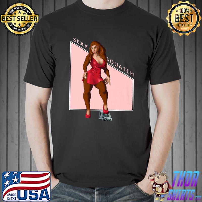 Sexy Sasquatch Lady Women T-Shirt