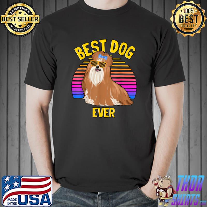 Shih Tzu Dog Lover Vintage Cute Best Dog Puppy Lover T-Shirt