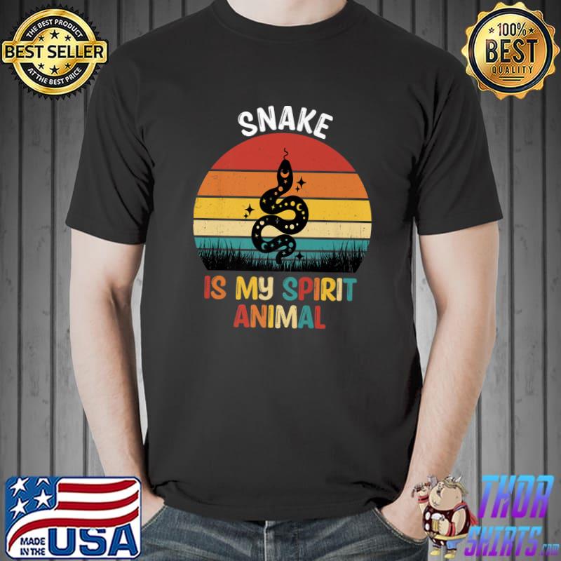 Snake Is My Spirit Animal Vintage Snake Lover T-Shirt