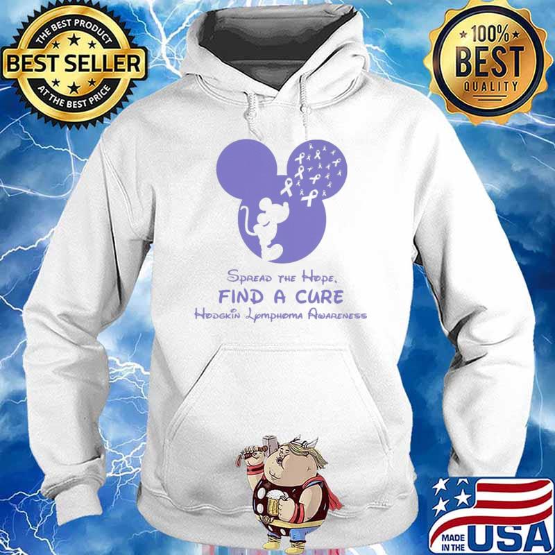 Spread The Hope Find A Cure Hodgkin Lymphoma Awareness Mickey s Hoodie