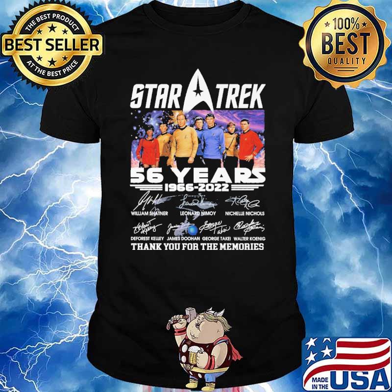 Star Trek 56 Years 1966 2022 Thank You For The Memories Shirt
