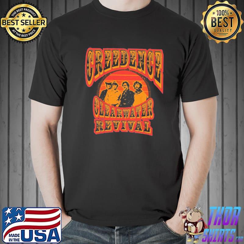 Sunset design creedence clearwater revival classic shirt