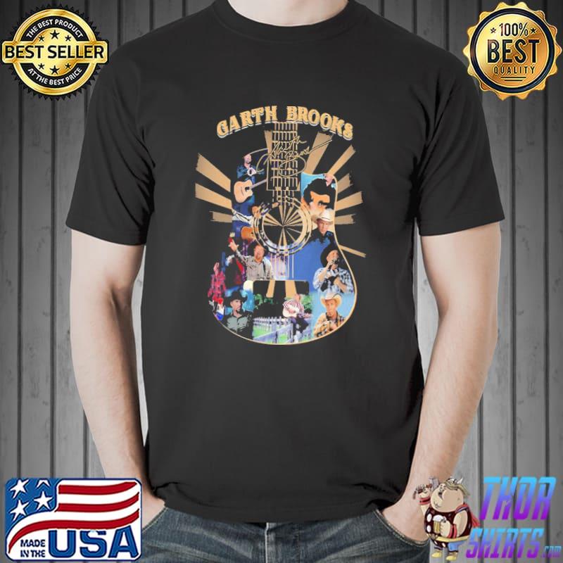 The acoustic guitar and garth brooks photographic shirt