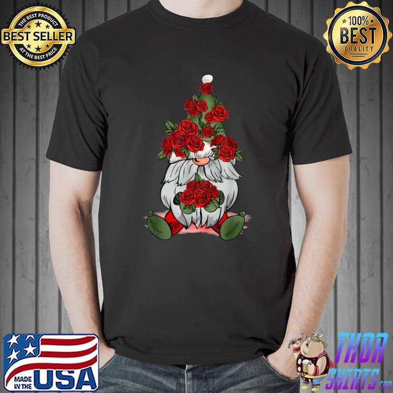 Valentines Roses Gnome Gnome Valentines Day Roses T-Shirt