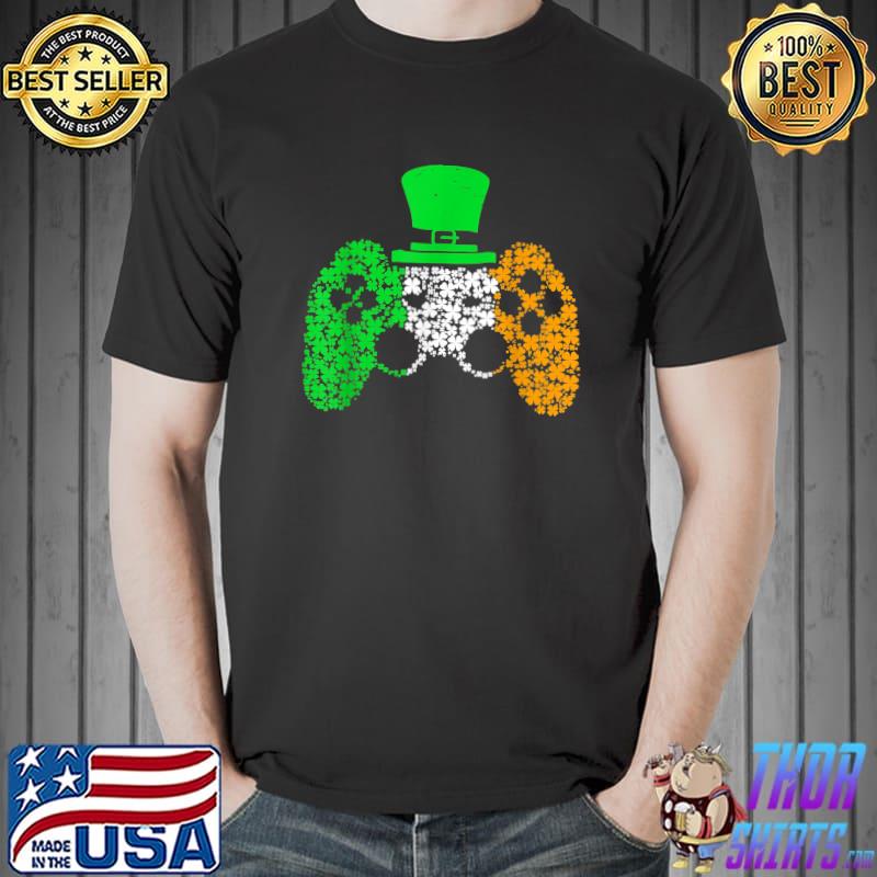 Video Game Lucky Shamrock St Patricks Day Irish T-Shirt