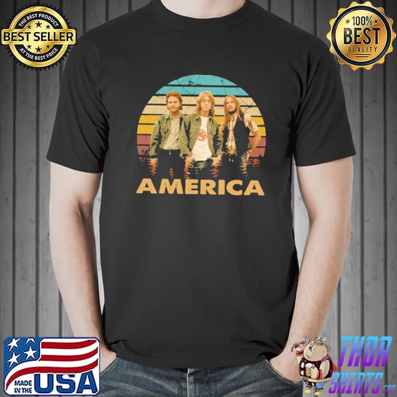 Vintage retro band America band rock gift for fans classic shirt