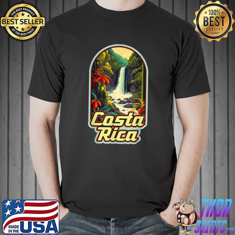 Waterfall La Fortuna Catarata Costa Rica Vintage 80s T-Shirt