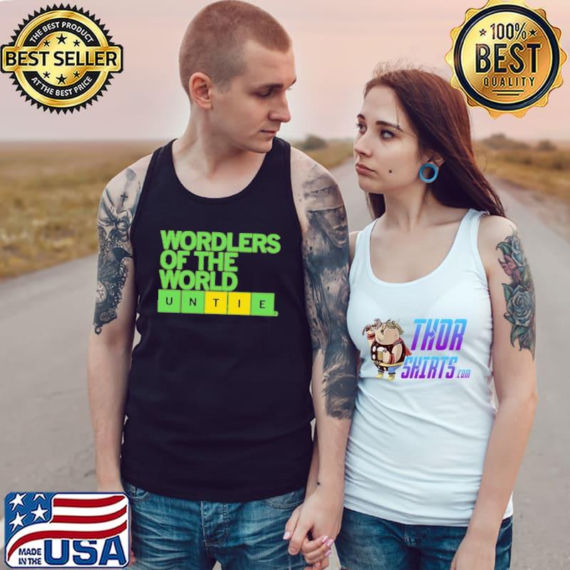 Wordlers Of The World Untie Shirt Tank Top